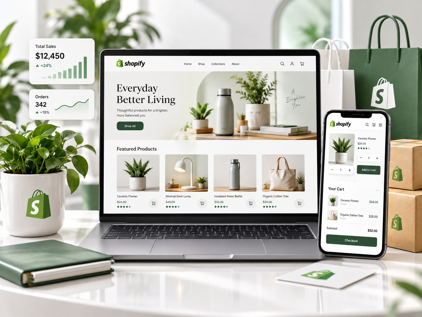 Shopify Store Desktop Preview